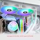 Thermalrlght Aqua Elite 240 V6 ARGB White CPU Liquid Cooler, 240 Cooling Row Size,2x120mm Water Radiator,AMD: AM4/AM5,Intel LGA115X/1200/2011/1700/1851