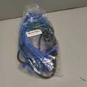 Rapink Patch Cables Cat6/ Cat6a 1ft (24 Pack) Slim, Cat6a Ethernet Patch Cable 10G Support, Snagless Cat 6 Patch Cable for Patch Panel to Switch, Flexiable Cat6 Ethernet Cable Blue