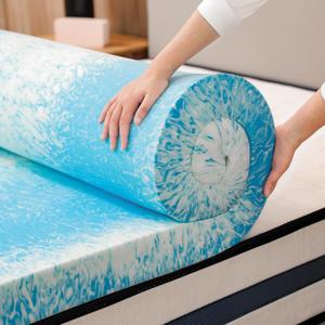 2 Inch Gel Memory Foam Mattress Topper, Twin Size Cooling Bed Topper for Back Pain & Pressure Relief