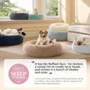 Bedsure Calming Dog Bed for Extra Large Dogs - Donut Washable Large Pet Bed, 45 inches Anti-Slip Round Fluffy Plush Faux Fur Dog Bed, Fits up to 120 lbs Pets, Frost Grey