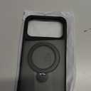 Compatible with iPhone 17 Pro Max Case, with 360 Magnetic Stand [Compatible with MagSafe] [Military Drop Protection] Shockproof Translucent Matte Case for 17 Pro Max 6.9", Black