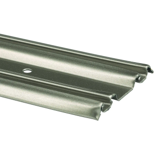 Prime-Line N 6876 By-Pass Mirror Door Bottom Track, 60 In., Roll-Formed Aluminum, Satin Nickel (Single Pack)