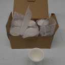 6 Pcs Ceramic Egg Cups Porcelain Egg Stand Holders for Soft Boiled Eggs Breakfast Party Dinning - White