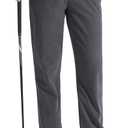 Libin Mens Golf Pants Stretch Work Dress Pants 30" Quick Dry Lightweight Business Casual Pants for Men Comfy Water Resistant, Iron Grey, 32W x 30L
