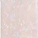 J.west Compatible with iPhone 12 Case and iPhone 12 Pro Case, Luxury Sparkle Translucent Clear Opal Pearly Luster Design Soft Silicone Slim Protective Phone Cover for Girls Women Lady (Colorful)