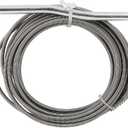 .25-in. Diameter Steel 25-Foot Light Auger for Small to Medium Drains 7710025, Hand-Cranked Toilet Snake and Drain Clog Remover, Plumbing Snake for Toilets and 2-inch Wide Drains