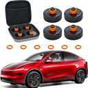 REEVAA Lifting Jack Pad for Tesla Model Y (New Y Juniper)/3/S/X 2013-2026, Odorless and Long Lasting TPU Material, Protect Battery and Chassis, Must-Have Tesla Accessories, 4 Pucks