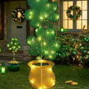 St. Patrick's Day Theme Lighted Yard Signs, 42 Inch St Patricks Day Yard Outdoor Decorations for Saint Patrick Irish Home Lawn Patio Backyard Garden Decor(Shamrock)