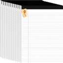 12Packs Legal Pads 8.5 x 11 Inch, 50Sheets/Pack, College Ruled & Perforated White Writing Pads, Pads of Paper 8.5 x 11, Lined Note Pads with Sturdy Backing for Office, Business & School Supplies