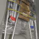 Drive Medical Two-Button Folding Walker w/ Wheels - Lightweight Rolling Mobility Support - Desk Arms - Adjustable Height - Dual Push-Button Operation - 5 Inch Front Wheels - Durable Aluminum - Silver