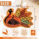 pinata Thanksgiving Bathroom Rug, Turkey Thanksgiving Bathroom Decor Indoor, Farmhouse Turkey Rugs, Holiday Cute Bath Mat Non-Slip 16x24 Inches