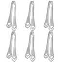 Keewah Small Bear Paw Serving Tongs 6 Pack, 5.4 x 1.3 inch, Stainless Steel