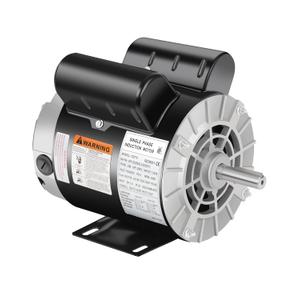 Air Compressor Motor,2 HP SPL 3450 RPM Electric Motor, 115/230V 15/7.5A Single Phase, 56 Frame 5/8" Keyed Shaft, Commercial-Duty CCW Rotation, 1.88" Shaft Length for Air Compressors