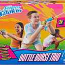 Nerf Super Soaker Bottle Burst Trio | 3 Pump Action Water Toys | Removable 4 Fl. Oz. Capacity Bottles | Kids Outdoor Toys | Ages 6+