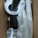 Frassie Office Chair Base Replacement with Wheels, Heavy Duty 2500LBS Metal Stool Chair Base, 28 inch Desk Chair Base Replacement Part White