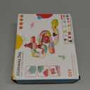 Dinosaur Slide Toys, Toddler Bath Toys for Kids Ages 4-8, DIY Building Kit for Ages 5-7, Bathtub Time Birthday Gifts for Toddler 3 + Year Old (36 PCS)