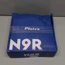 N9R 60PCS Black Plastic Plates with Gold Rim, Elegant Disposable Plates, Circular Ribbed Design, 30 Dinner & 30 Dessert Plate for Parties, Weddings, Halloween, Banquets and Events (Translucent Black)