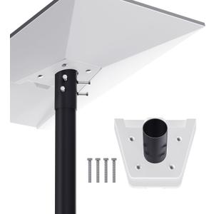Starlink Gen 3 Mount Pipe Adapter  1.88 Pipe Fit, 360 Adjustable, Weatherproof, Easy Install with Screws, ABS & Metal Bracket for Starlink Gen3/V3 Dishy White Base Mount (Pole Not Included)