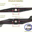 72531-VH7-000 & 72511-VH7-000 Blades Kit, Compatible with Honda HRR216 HRR2169VYA HRR216VKA HRR216k10VKAA HRR216k9VKAA HRN216 HRX217 21" Walk-Behind Mower, 2 Blades