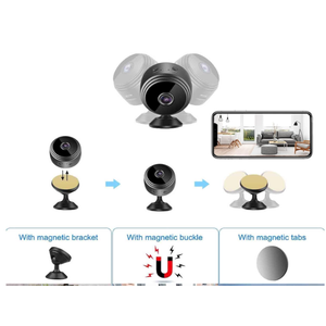 2026 New Magnetic Mini Security Camera 1080p Outdoor and Indoor Use Home Security Camera Night Vision Motion Detection (Black)