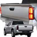 Taillight Protector Covers Custom Fit for Tacoma 2025 2024, Tail Lamp Shield Guard Covers for Tacoma Gen 4th - for Tacoma Accessories - Smoked Black - Peel and Stick Install - 2PCS