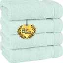 Cotton Paradise Hand Towels for Bathroom, 100% Cotton Turkish 4 Piece Hand Towel Set, Soft Absorbent Face Towels, Mint Hand Towels