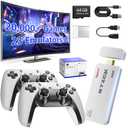 Retro Gaming Console, Retro Game Console Stick Built-in 20000+ Classic Games and 23 Emulators, Plug & Play 4K HDMI Output, Video Gaming Stick with Dual 2.4G Controllers (64GB)