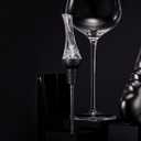 Vintorio Wine Aerator Pourer - Premium Aerating Pourer and Decanter Spout (Silver)