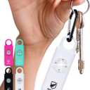 Original Defense Siren Self-Defense Alarm - 130 dB Keychain Alarm with LED Strobe Light for Women, Children, and Elderly - Police Recommended - (White, 1 Count)