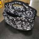 Find-It Supply Caddy, Canvas, 6 Pockets, 6 Compartments, 10 Storage Loops, BlackWhite FT07418