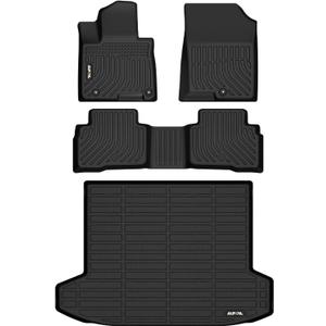 AIPOIL Floor Mats & Cargo Liner Set for 2022 2023 2024 2025 Hyundai Tucson Hybrid All Weather Protection TPE Anti-Slip Car Full Set Custom Car Mats Accessories - Black