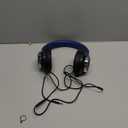 AC01 Over-Ear Headphones Wired, Passive Noise Isolating Corded Stereo Headsets with Mic Volume Control for Adults Teens 3.5mm for Chromebooks, Laptop, Computer, Tablets, Travel (Black Blue)