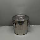 12L/3.2 Gal 304 Stainless Steel Food Containers 404 Oz Stainless Container with Lid and Lock Airtight Canister for Storage 304 Stainless Steel Food Storage Containers Stainless Bucket