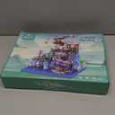 CAXIMSY Cherry Blossom Tree House Micro Building Blocks Set,Peach Blossom Pond Flowers Bricks Architecture Kit with LED Light Gifts for Adults and Kids2500+Pieces