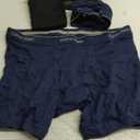 Calvin Klein Men's Cotton Classics 5-Pack Boxer Brief (XX-Large, 2 Blue Shadow Body W/Blue Shadow Waistband, 2 Charcoal Heather Body W/Charcoal Heather Waistband, 1 Black Body W/Black Waistband)