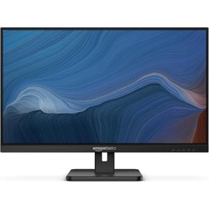 Amazon Basics IPS Monitor 75 Hz Powered with AOC Technology FHD 1080P HDMI, Display Port and VGA Input VESA Compatible Built-in Speakers for Office and Home, 27 in, Black