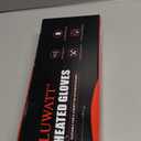 Heated Gloves 8H Working Hours Rechargeable Lithium Battery 3 Temperature Settings Electric Heat Resistant Gloves for Men Women for Sports Outdoor Climbing Hiking Skiing Winter Handwarmer (Large)