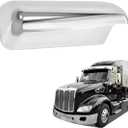 Chrome Door Mirror Cover Pair, Fit for 2013-2022 Peterbilt 579 Semi Truck, Driver & Passenger Side