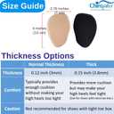 Chiroplax High Heel Cushion Inserts Pads (4 Pairs) Suede Ball of Foot Forefoot Metatarsal Anti Slip Shoe Insoles for Women
