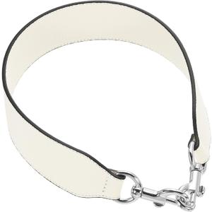 uxcell 22.83 Inch PU Leather Short Bag Strap with Clasp, Purse Handles Handbags Replacement Straps for Clutch Bag Crossbody Underarm Bags, Beige, Silver Buckle