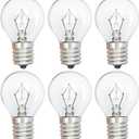 Lava Lamp Bulbs 25 Watt S11 E17 Base The Original Replacement Light Bulbs for 14.5" Lava Lamps and Glitter Lamps,120 Volt Motion Lava Lamp Light Bulb,Dimmable,2700K Warm White,6 Pack