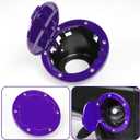 JeCar JK Fuel Filler Cover Gas Cap Aluminum Alloy Gas Tank Door Exterior Accessories for Jeep Wrangler 2007-2018 JK JKU, Purple