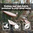 POYEE 14x14ft Pond Netting for Leaves Leaf Net Cover Pond Net with Small Fine Mesh Protecting Koi Fish from Birds Cats Stakes Included