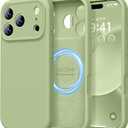 LOVE 3000 Designed for iPhone 17 Pro Case, Premium Silicone [Compatible with Magsafe][Soft Anti-Scratch Microfiber Lining] Shockproof Protective Phone Case for Men Women 6.3", Matcha