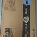 Garvee Kids Vanity with Lighted Mirror, Little Girl Vanity and Stool, Toddler Makeup Table Set and Makeup Playset for 3-8 Girls, White