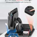 Cooling Fan Pro Controller & Joycons Charger for Switch 2 (2025), Cool Down Joy Con Charging Dock Accessories for Switch2, Cools to Enhance Performance & Extend Console Battery Life (Black)