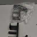 J Hooks for 2" x 2" Power Rack, Rubber Pad J-Hook for Power Cage, Bottom Reinforced Steel J Cups for Squat Rack, Heavy Duty Barbell Holder, Black