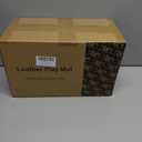 50"x50" Premium Baby Play Mat, Memory Foam with Wipe-Clean Leather Cover, Non-Slip & Machine Washable Floor Mat for Tummy Time, Crawling and Family Bonding Time, Grey