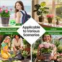 MIXC 18 Packs 6.5/5/4 Inch Self Watering Pots for Indoor Plants - Clear Nursery Plant Pots with Drainage, Deep Visible Reservoir - Flower Planter Outdoor with Wicking Rope