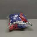 Metallic Cheerleader Cheerleading Pom Poms 6 inch 1 Pair 2 Pieces (Royal Blue/Red/White)